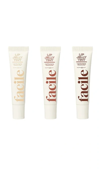 Facile Skincare Lip Jelly Trio Set In Nudes