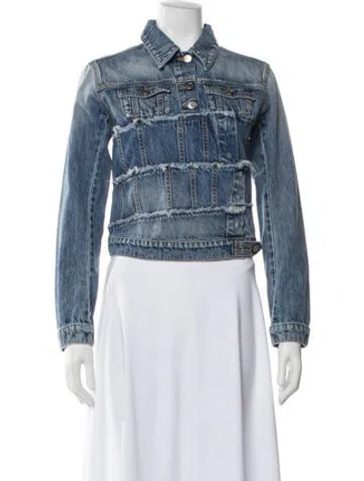 Pre-owned Facon Jacmin Denim Jacket W/ Tags In Blue