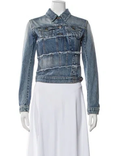 Pre-owned Facon Jacmin Denim Jacket W/ Tags In Blue