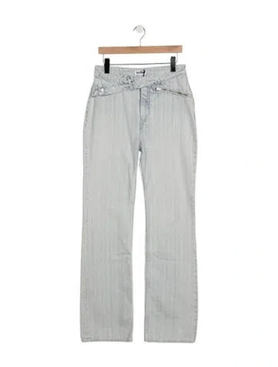 Pre-owned Facon Jacmin High-rise Flared Jeans In Blue