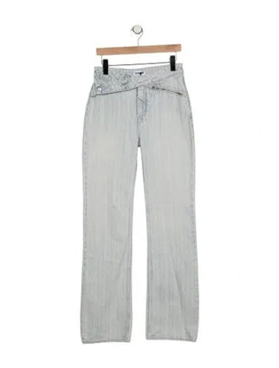 Pre-owned Facon Jacmin High-rise Straight Leg Jeans W/ Tags In Blue