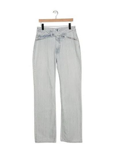 Pre-owned Facon Jacmin High-rise Straight Leg Jeans W/ Tags In Blue