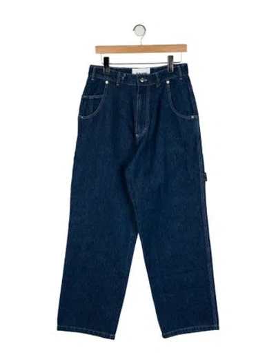 Pre-owned Facon Jacmin High-rise Wide Leg Jeans W/ Tags In Blue