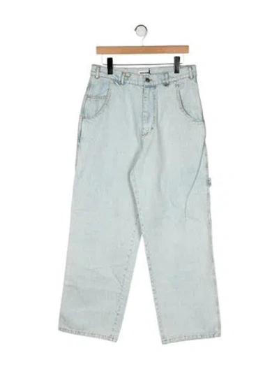 Pre-owned Facon Jacmin High-rise Wide Leg Jeans W/ Tags In Blue