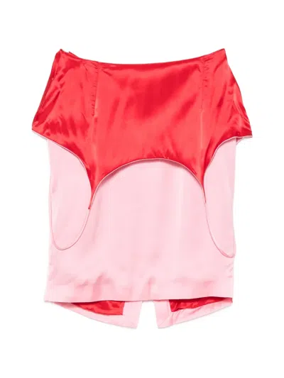 Facon Jacmin Jackie Midi Skirt In Pink