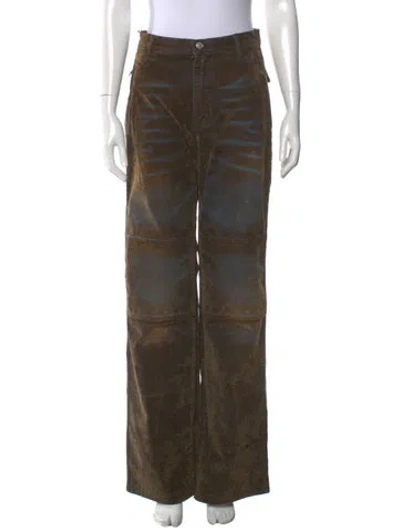 Pre-owned Facon Jacmin Palerma Wide Leg Pants W/ Tags In Green