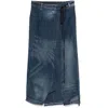 Facon Jacmin Jellie Maxi Skirt In Blue