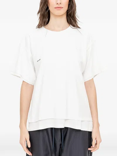 Facon Jacmin Thoai Mirror Double-layer T-shirt In White