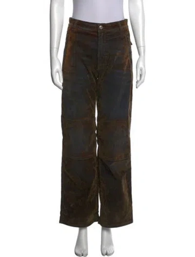 Pre-owned Facon Jacmin Wide Leg Pants In Green