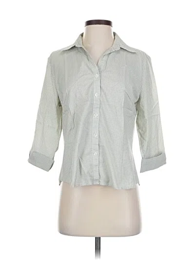 Pre-owned Façonnable 3/4 Sleeve Button Down Shirt In Gray