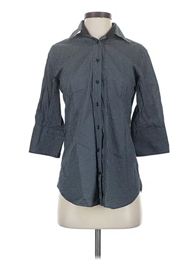 Pre-owned Façonnable 3/4 Sleeve Button Down Shirt In Gray