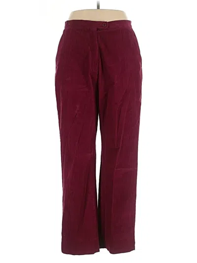 Pre-owned Façonnable Casual Pants In Burgundy
