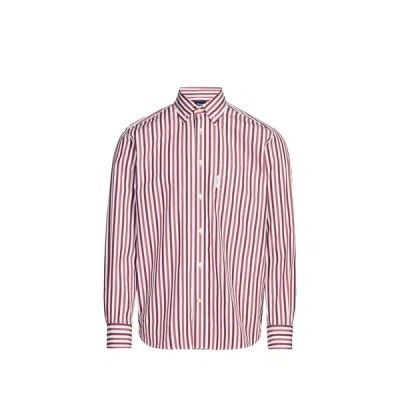 Façonnable Chemise À Rayures En Coton