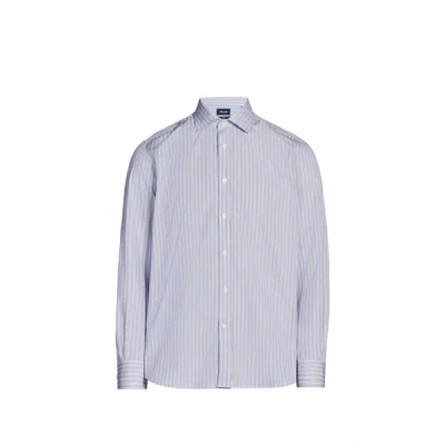 Façonnable Chemise À Rayures En Coton