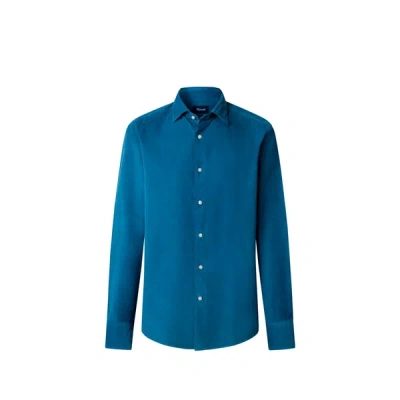 Façonnable Chemise En Coton In Blue