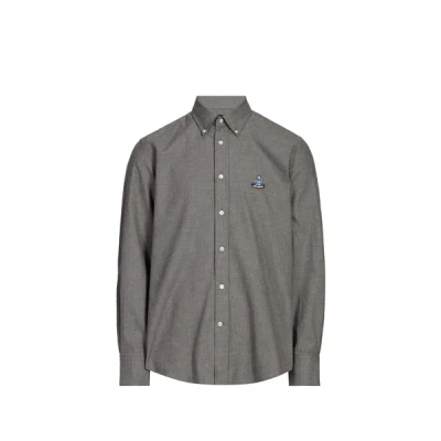 Façonnable Chemise En Coton In Gray