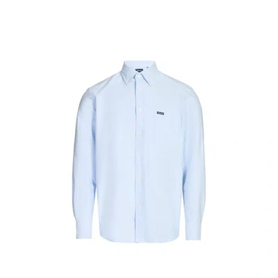 Façonnable Chemise Unie En Coton In Blue