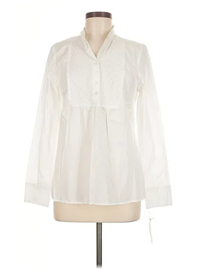 Pre-owned Façonnable Long Sleeve Blouse In White