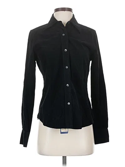 Pre-owned Façonnable Long Sleeve Button Down Shirt In Black