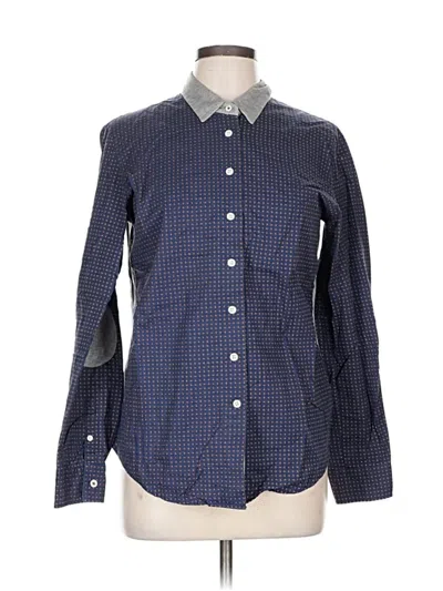 Pre-owned Façonnable Long Sleeve Button Down Shirt In Blue