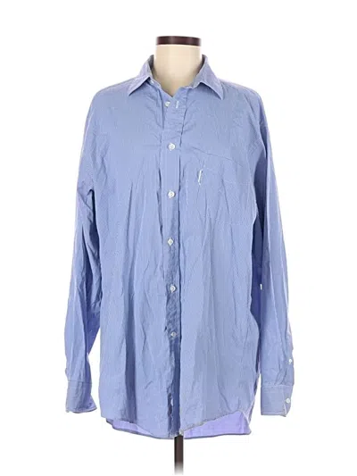 Pre-owned Façonnable Long Sleeve Button Down Shirt In Blue