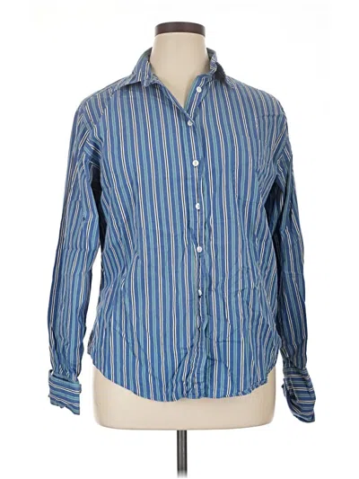 Pre-owned Façonnable Long Sleeve Button Down Shirt In Blue