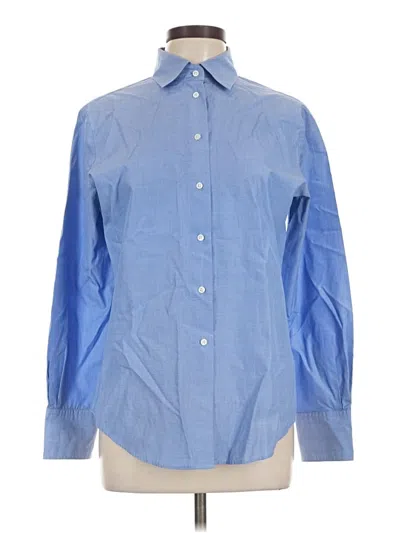 Pre-owned Façonnable Long Sleeve Button Down Shirt In Blue