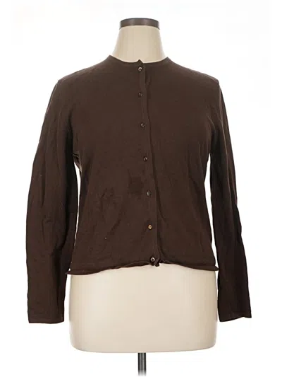 Pre-owned Façonnable Long Sleeve Button Down Shirt In Brown