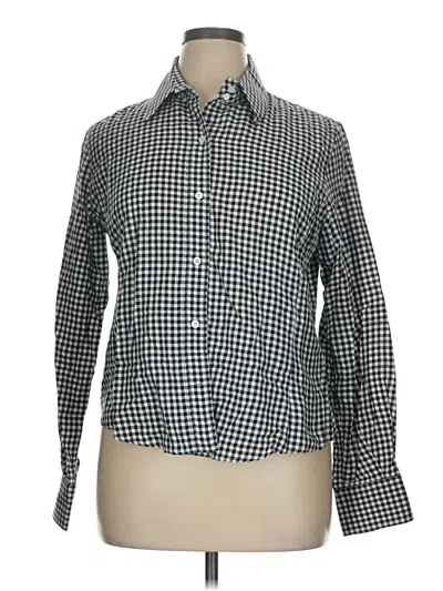 Pre-owned Façonnable Long Sleeve Button Down Shirt In Gray