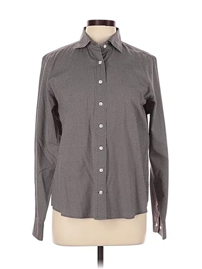 Pre-owned Façonnable Long Sleeve Button Down Shirt In Gray