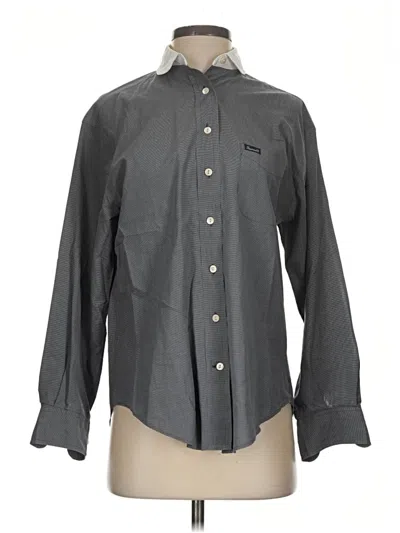 Pre-owned Façonnable Long Sleeve Button Down Shirt In Gray