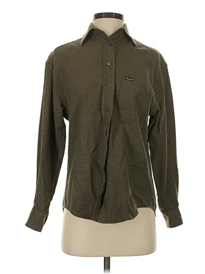 Pre-owned Façonnable Long Sleeve Button Down Shirt In Green