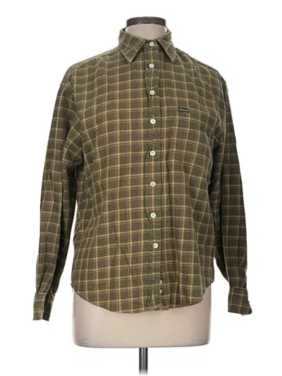 Pre-owned Façonnable Long Sleeve Button Down Shirt In Green