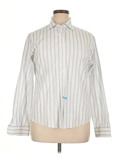 Pre-owned Façonnable Long Sleeve Button Down Shirt In Ivory