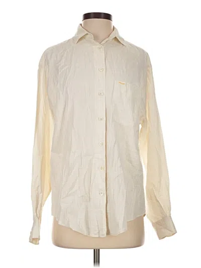 Pre-owned Façonnable Long Sleeve Button Down Shirt In Ivory