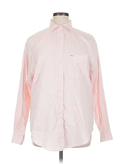 Pre-owned Façonnable Long Sleeve Button Down Shirt In Pink