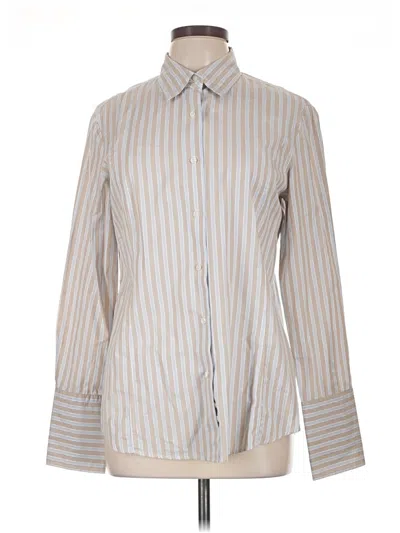 Pre-owned Façonnable Long Sleeve Button Down Shirt In Silver