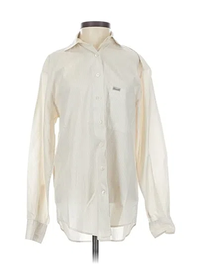 Pre-owned Façonnable Long Sleeve Button Down Shirt In White