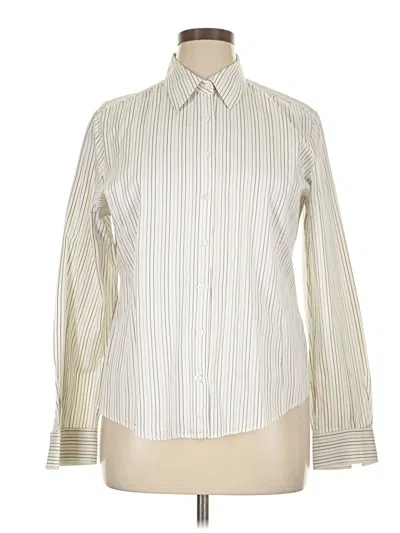 Pre-owned Façonnable Long Sleeve Button Down Shirt In White