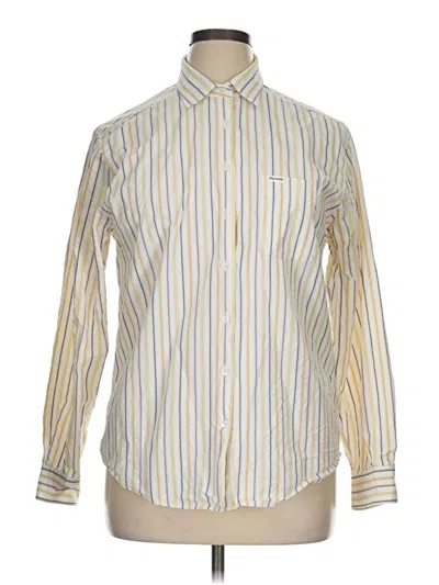 Pre-owned Façonnable Long Sleeve Button Down Shirt In Yellow