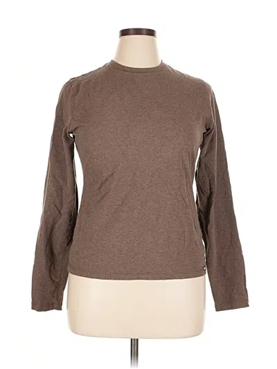 Pre-owned Façonnable Long Sleeve T-shirt In Brown