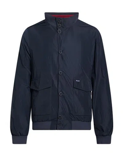 Façonnable Man Jacket Blue Size S Polyester In Multi