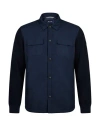 Façonnable Man Jacket Midnight Blue Size S Polyester, Cotton In Blue