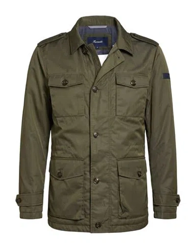 Façonnable Man Jacket Military Green Size S Polyester