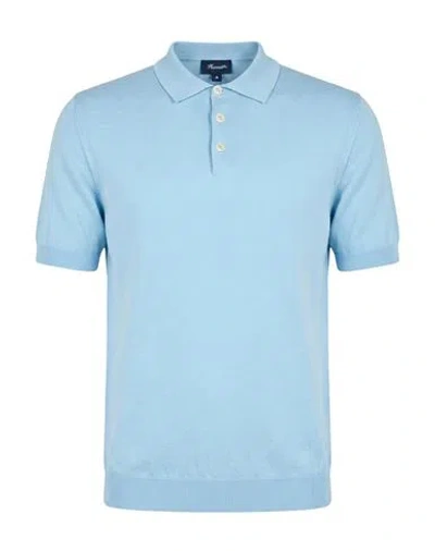 Façonnable Man Polo Shirt Light Blue Size Xl Cotton