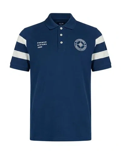 Façonnable Man Polo Shirt Midnight Blue Size S Cotton