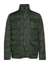Façonnable Man Puffer Dark Green Size S Polyester In Green