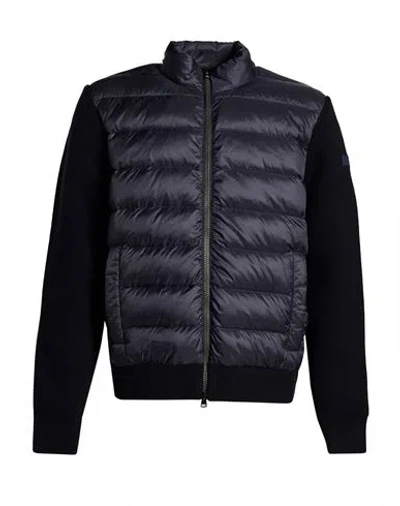 Façonnable Man Puffer Midnight Blue Size S Wool, Polyamide