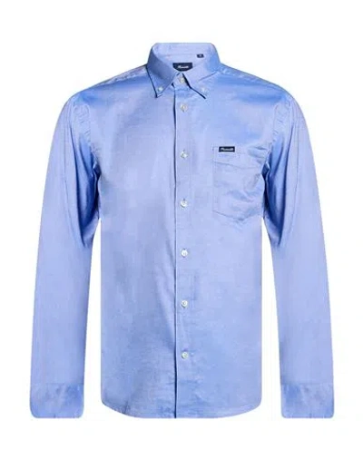 Façonnable Man Shirt Blue Size S Cotton