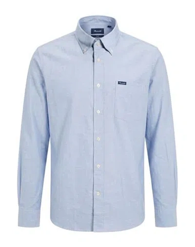 Façonnable Man Shirt Light Blue Size S Cotton